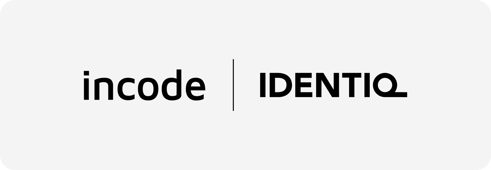 Logos of Incode and Identiq