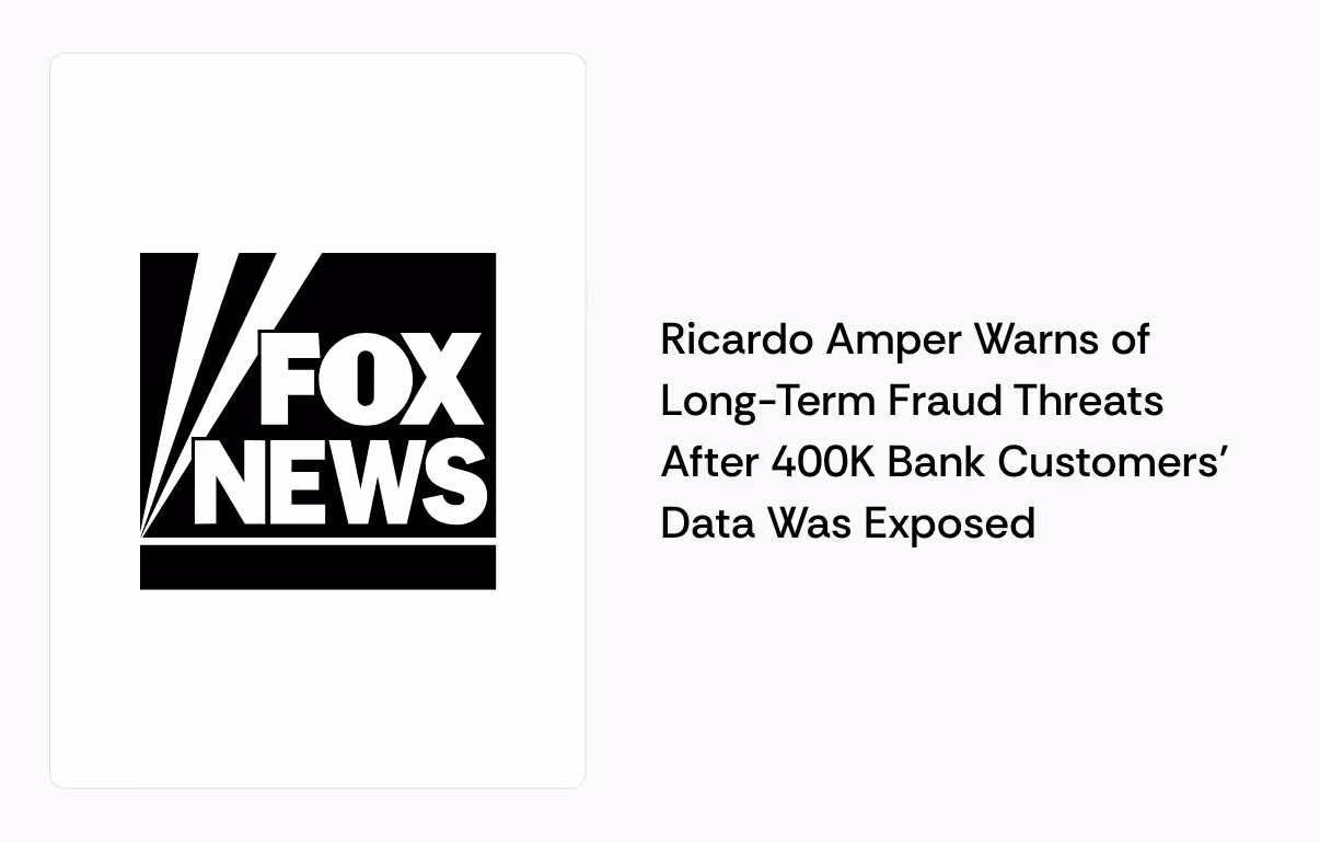 Ricardo Amper Warns of Fraud Threats After 400K Bank Customers’ Data Breach
