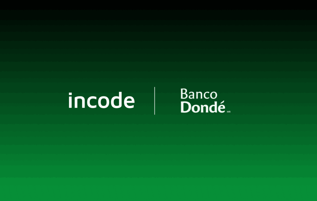 Logos of Incode and Banco Dondé